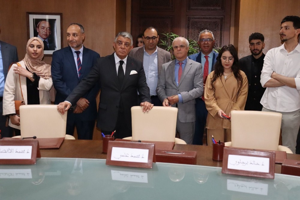 طلبة حقوق من كلية المحمدية بالمحكمة الدستورية