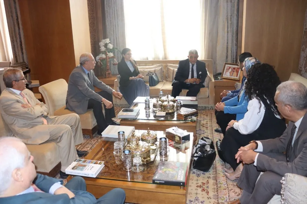 صورة المحكمة الدستورية تستقبل وفدا من "البرلمان المغربي للشباب"