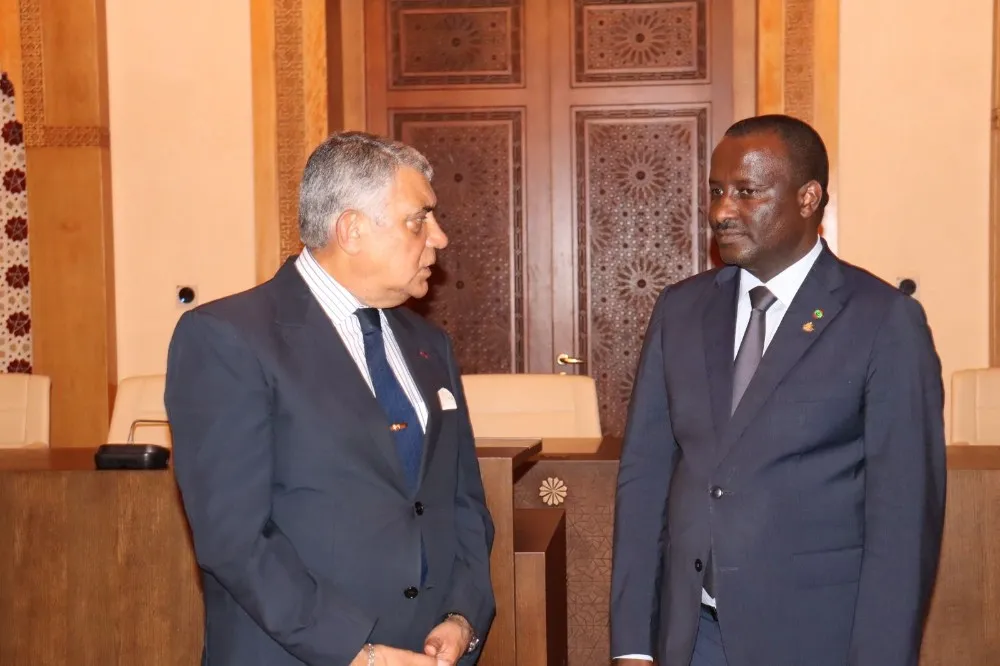 صورة وزير العدل الموريتاني في زيارة مجاملة للمحكمة الدستورية للمملكة